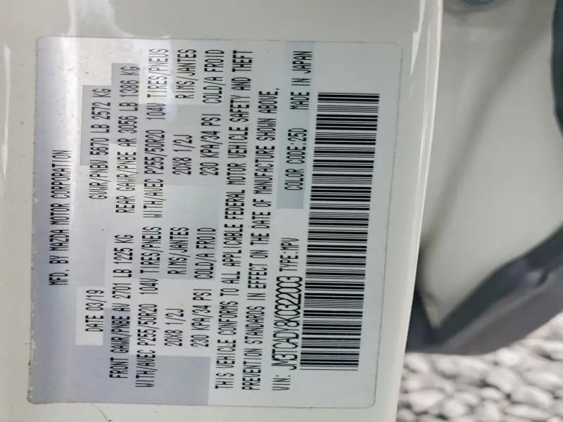 2019 MAZDA CX-9 GRAND TOURING  