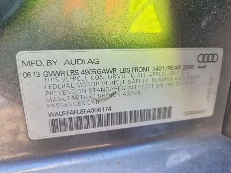 2014 AUDI A4 PREMIUM PLUS  