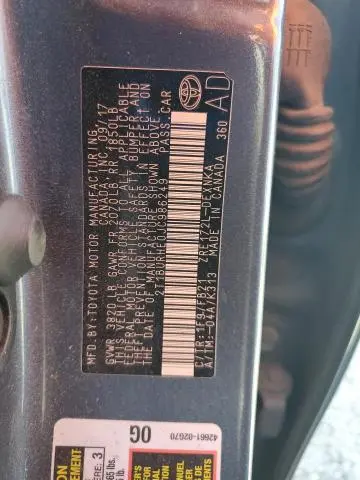 2018 TOYOTA COROLLA L
