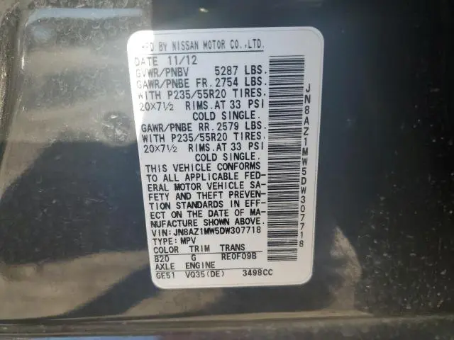 2013 NISSAN MURANO S  