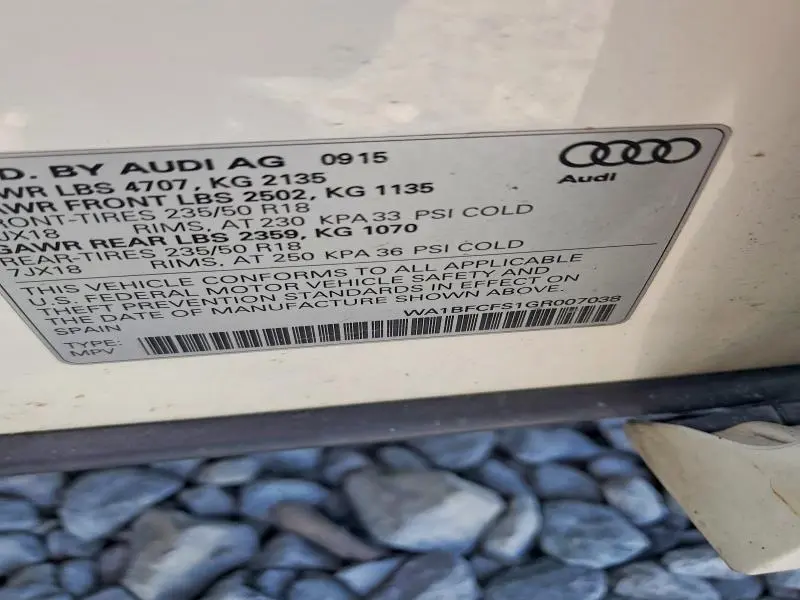 2016 AUDI Q3 PREMIUM PLUS  