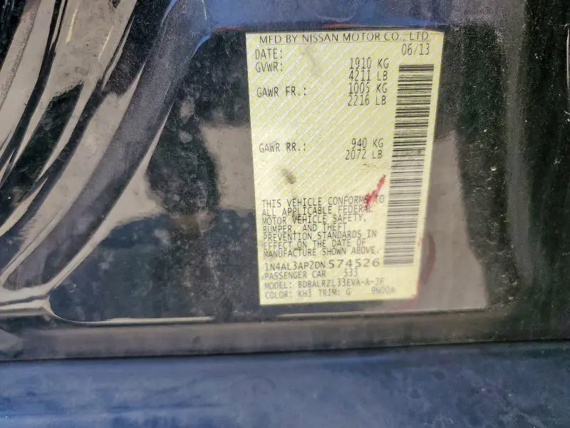 2013 NISSAN ALTIMA 2.5  