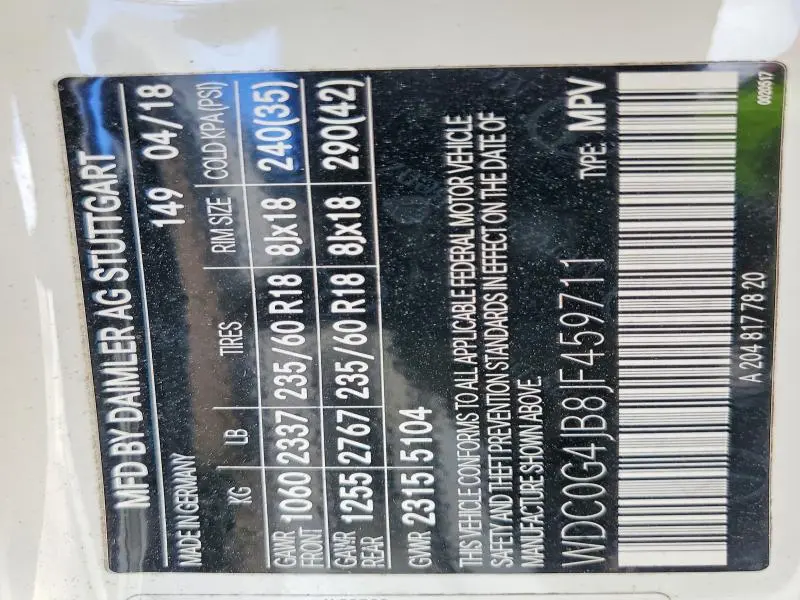 2018 MERCEDES-BENZ GLC 300  