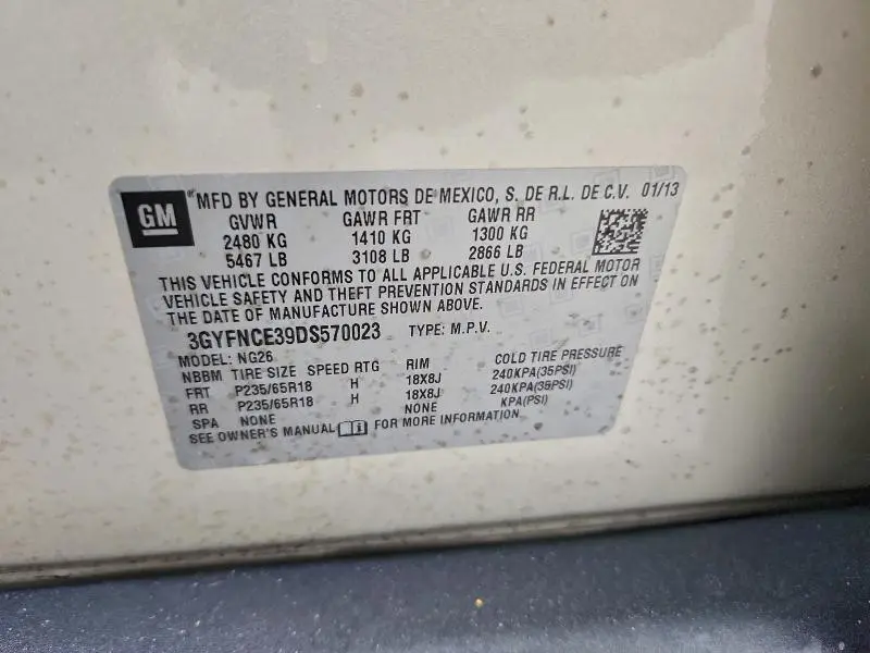 2013 CADILLAC SRX LUXURY COLLECTION  