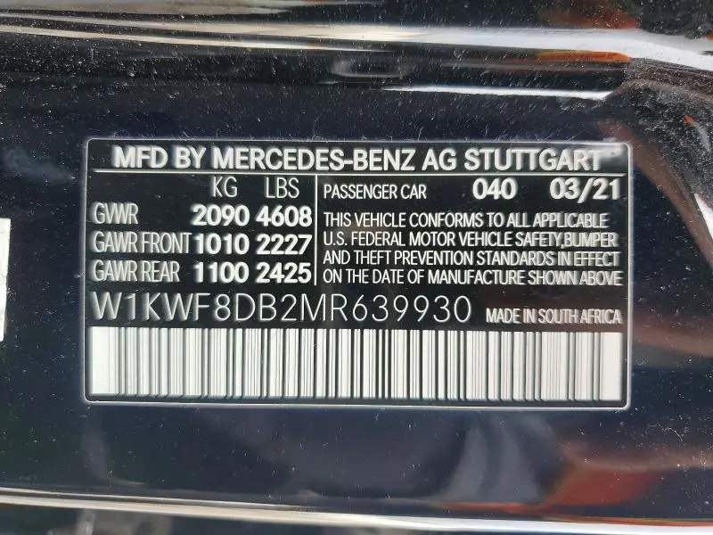 2021 MERCEDES-BENZ C 300  