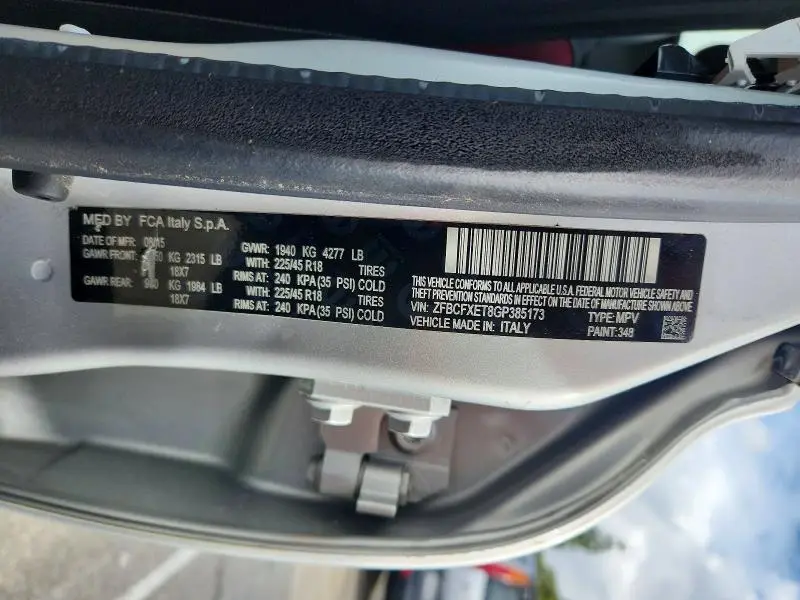 2016 FIAT 500X TREKKING PLUS  