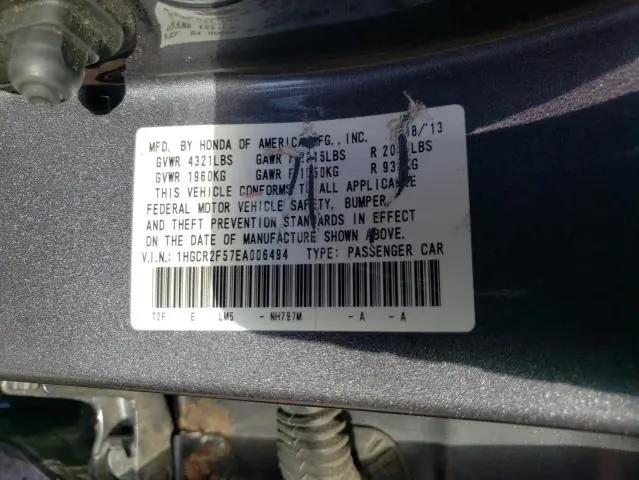 2014 HONDA ACCORD SPORT  