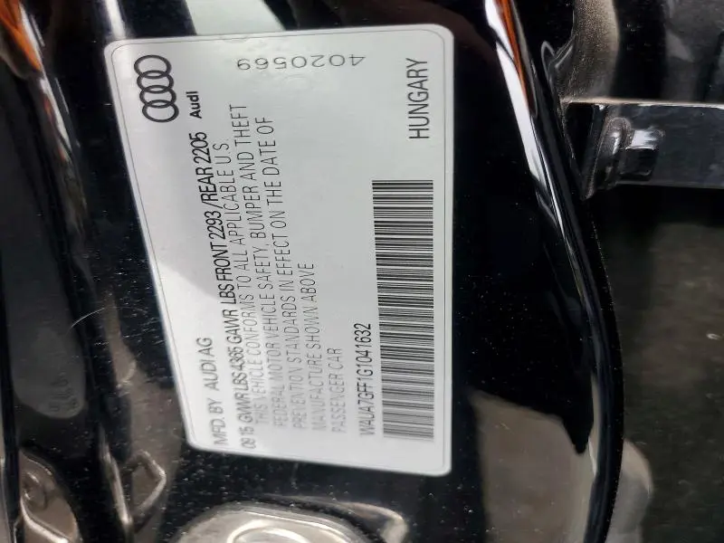 2016 AUDI A3 PREMIUM  