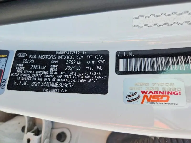 2021 KIA FORTE GT LINE  