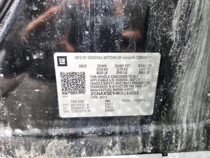2019 CHEVROLET EQUINOX LS  