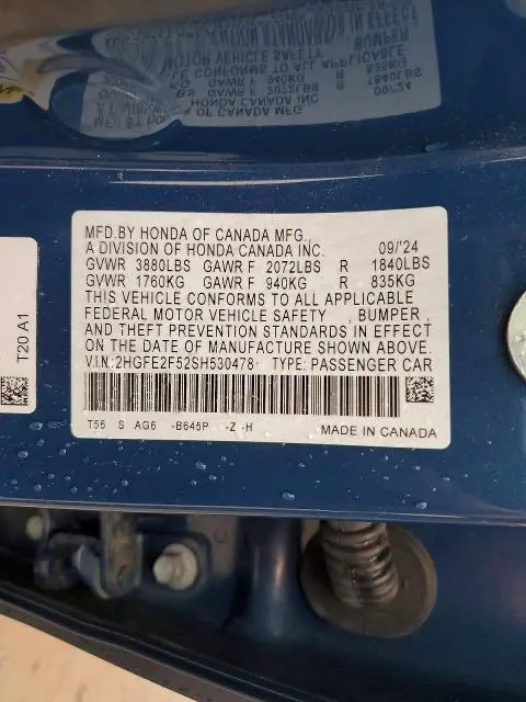 2025 HONDA CIVIC SPORT  