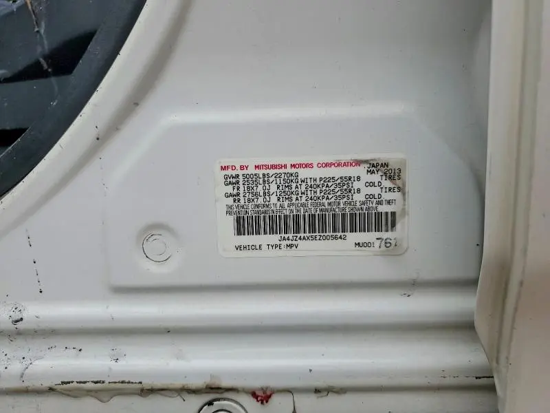 2014 MITSUBISHI OUTLANDER GT  