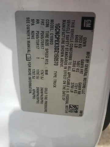 2013 CHEVROLET SILVERADO C1500  