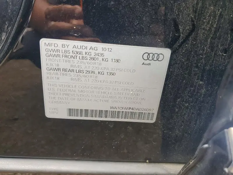 2013 AUDI Q5 PREMIUM  