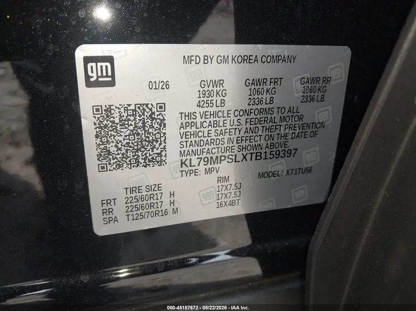2026 CHEVROLET TRAILBLAZER FWD LT