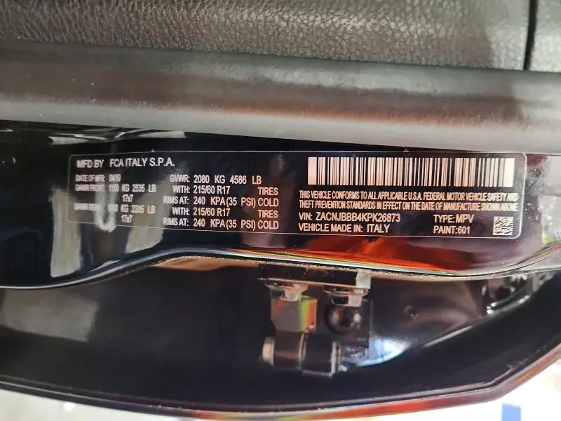 2019 JEEP RENEGADE LATITUDE  