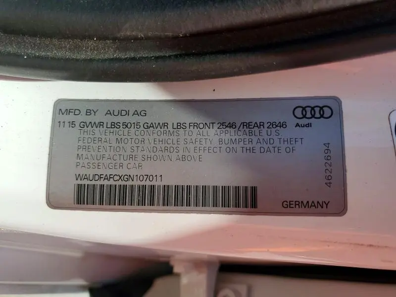 2016 AUDI A6 PREMIUM PLUS  