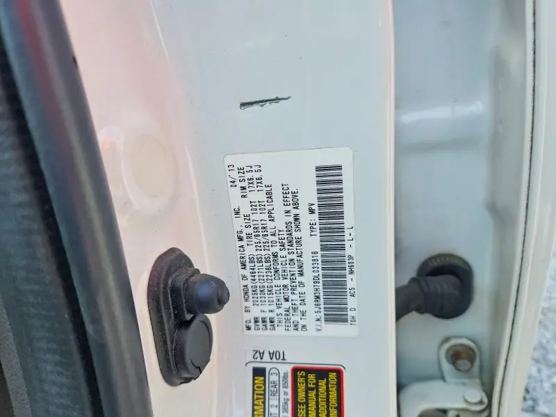 2013 HONDA CR-V EXL  