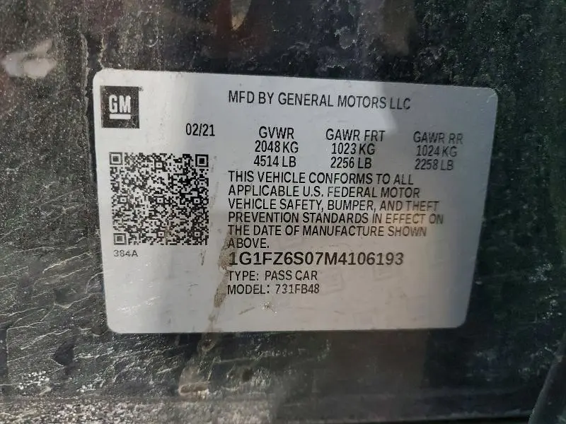 2021 CHEVROLET BOLT EV PREMIER  