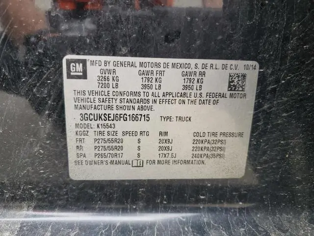 2015 CHEVROLET SILVERADO K1500 LTZ  