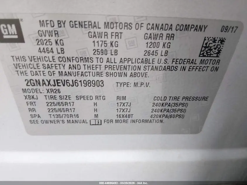 2018 CHEVROLET EQUINOX LT