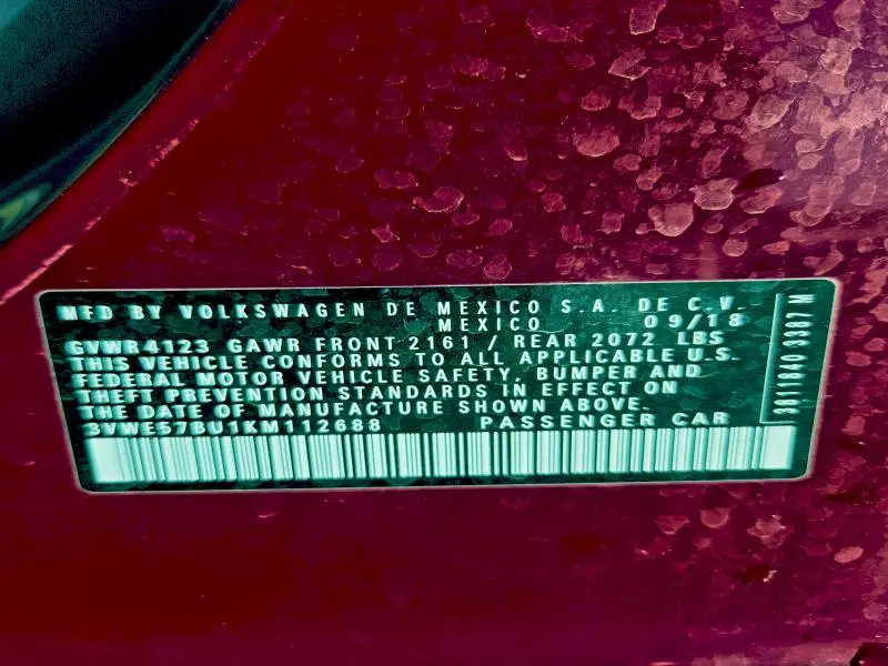 2019 VOLKSWAGEN JETTA SEL  