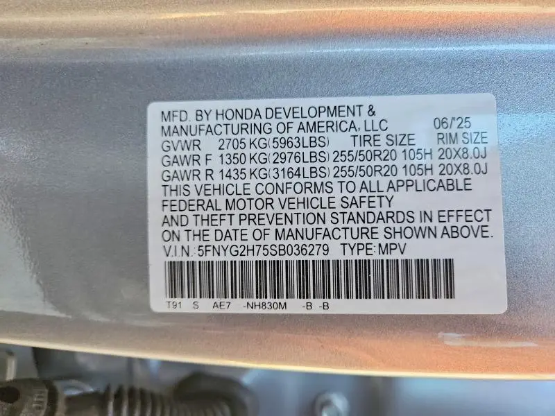 2025 HONDA PILOT TOURING  