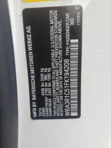 2015 BMW 435 I  