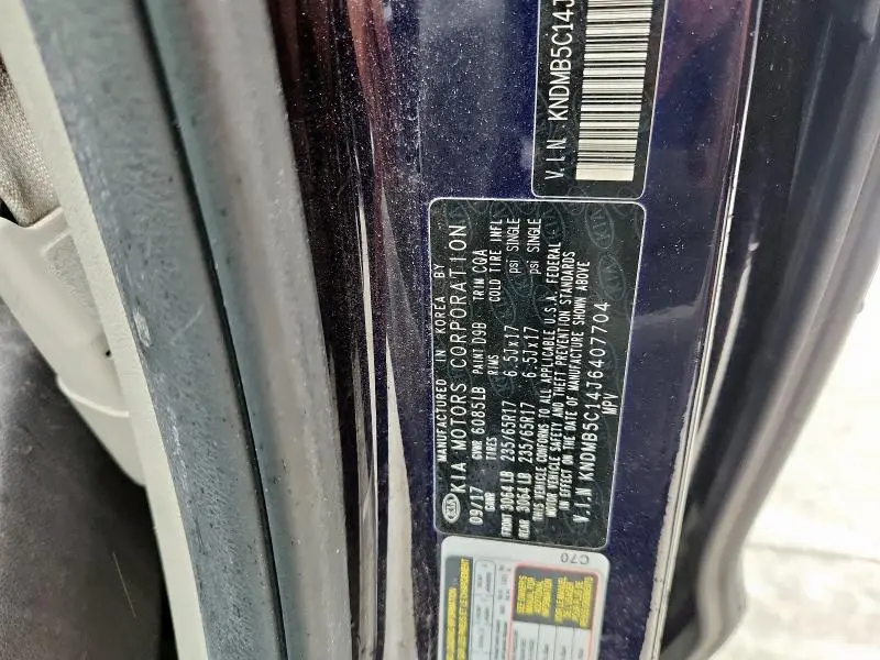 2018 KIA SEDONA LX  