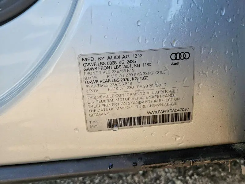 2013 AUDI Q5 PREMIUM PLUS  