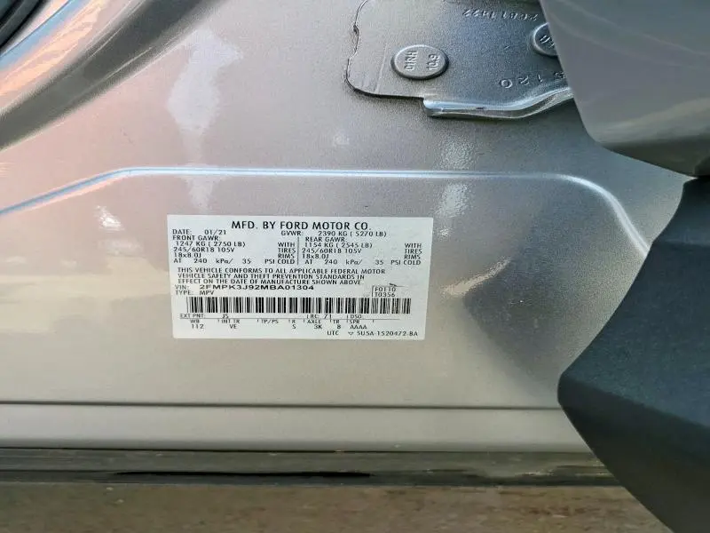 2021 FORD EDGE SEL  
