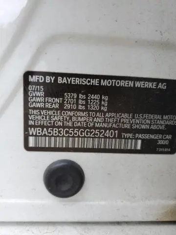 2016 BMW 535 XI  