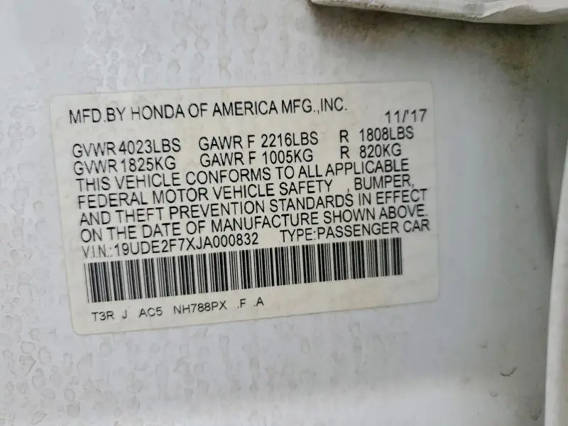 2018 ACURA ILX PREMIUM  