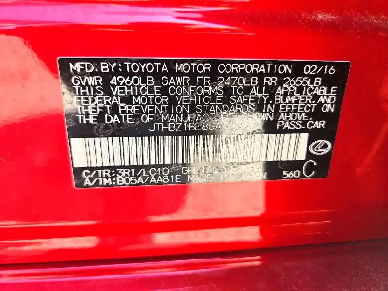 2016 LEXUS GS 350 BASE  