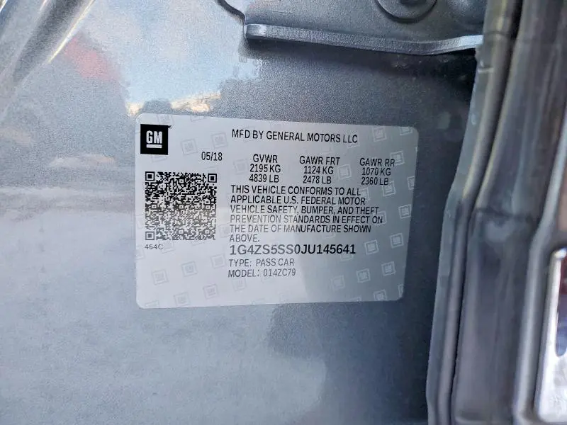 2018 BUICK LACROSSE PREMIUM  