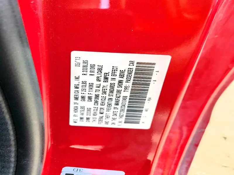 2013 HONDA ACCORD EXL  