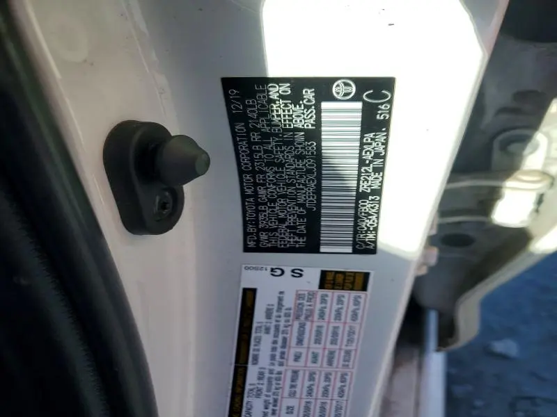 2020 TOYOTA COROLLA LE  