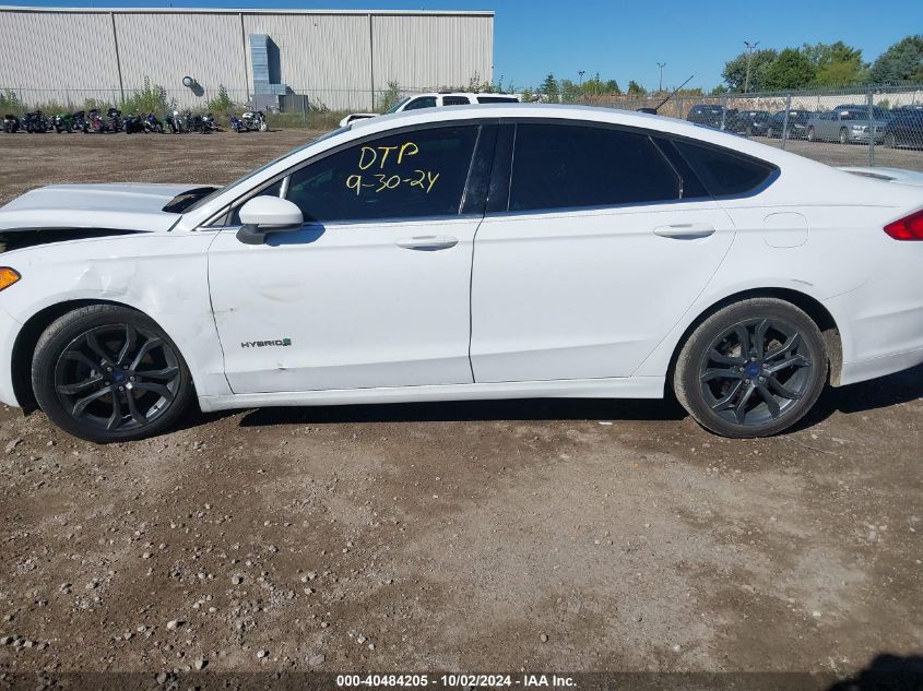 2018 FORD FUSION HYBRID SE