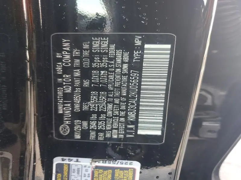 2019 HYUNDAI TUCSON LIMITED  