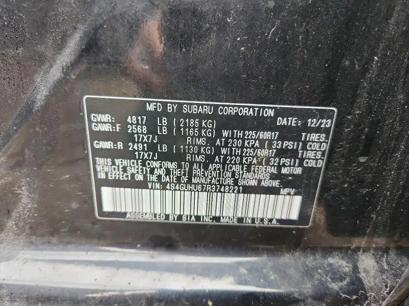 2024 SUBARU CROSSTREK WILDERNESS  