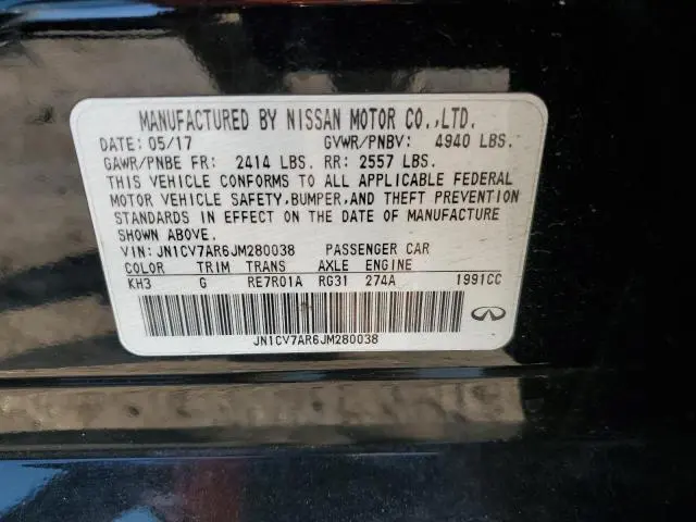 2018 INFINITI Q50 PURE  