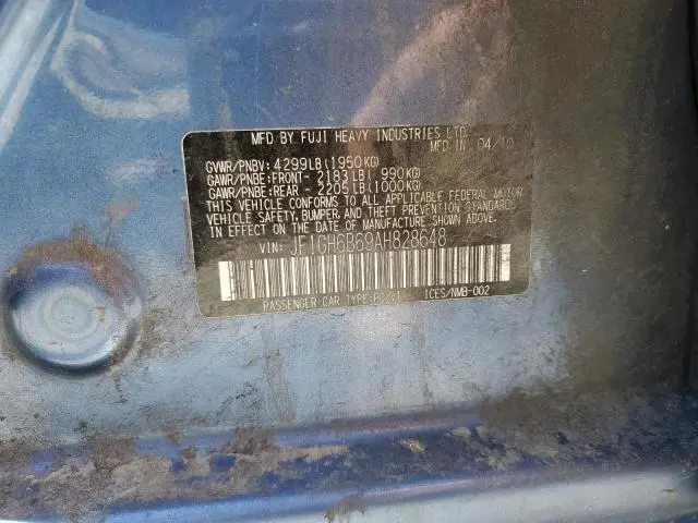 2010 SUBARU IMPREZA 2.5I PREMIUM  