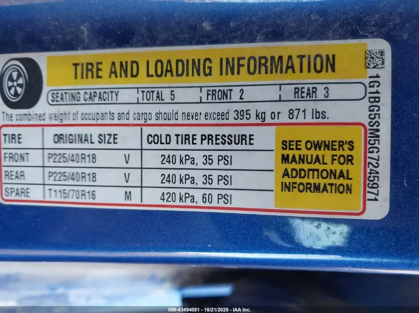 2016 CHEVROLET CRUZE PREMIER AUTO