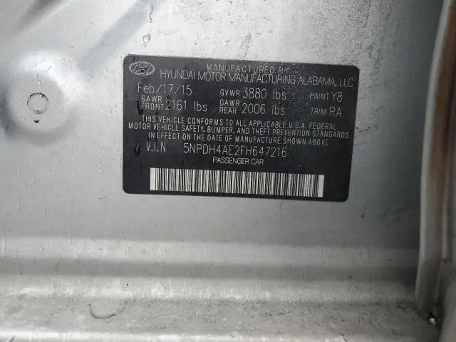 2015 HYUNDAI ELANTRA SE  