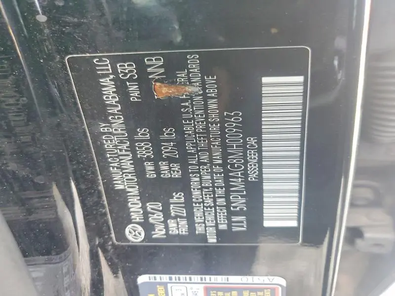 2021 HYUNDAI ELANTRA SEL  