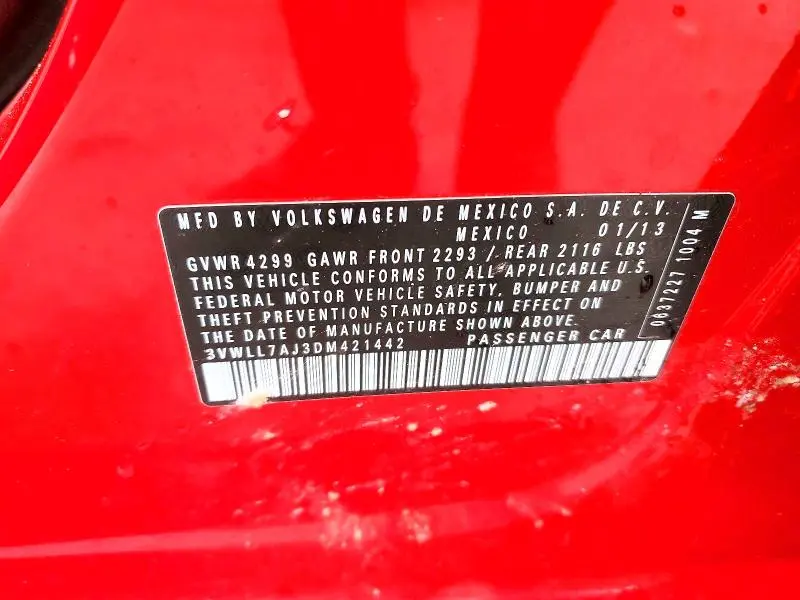 2013 VOLKSWAGEN JETTA TDI  