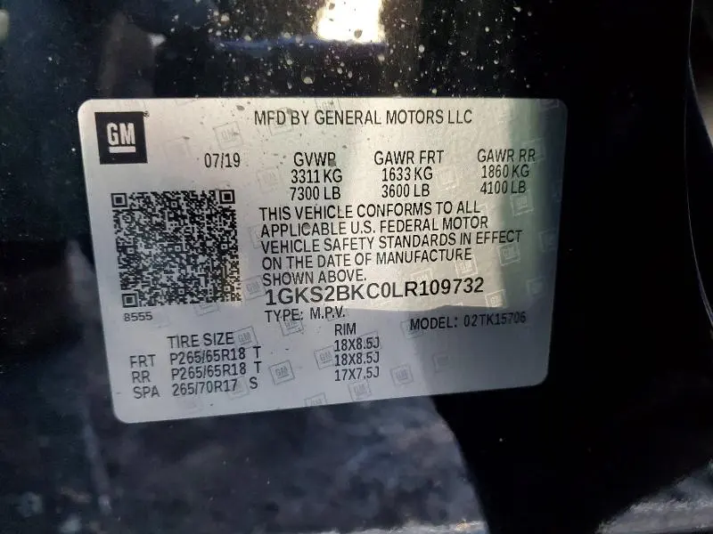 2020 GMC YUKON SLT  