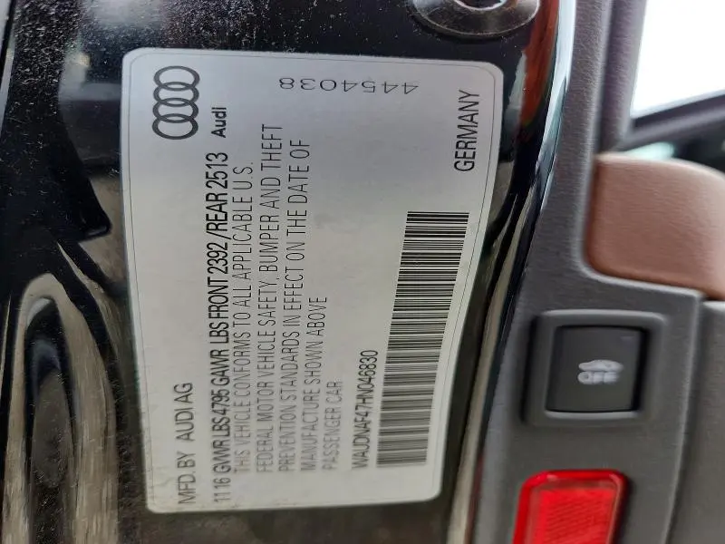 2017 AUDI A4 PREMIUM  