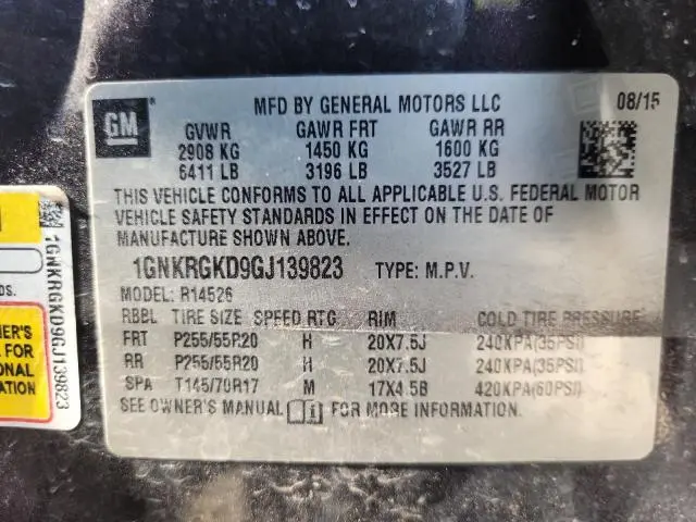 2016 CHEVROLET TRAVERSE LT  