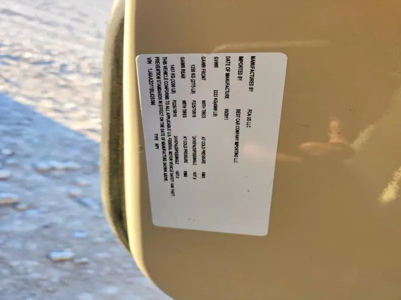 2011 JEEP WRANGLER SPORT  